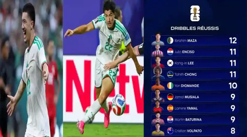 كأس العالم 2026: إبراهيم مازا، فن المراوغة يبلغ القمة مع المنتخب الجزائري
