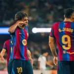 برشلونة يسحق راسينغ سانتاندير (7-2) في الدوري الإسباني ويدخل التاريخ بسبعة انتصارات من سبع مباريات